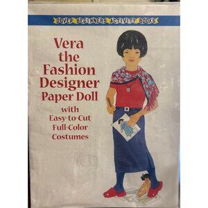 Vera The Fashion Designer Paper Doll Book With Easy-To-Cut Full-Color Costume VT